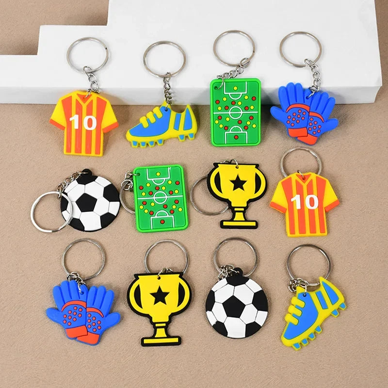 Soccer Party Bracelets Keychain | Pin Ball Maze Game Toys for Football Theme Kids Birthday