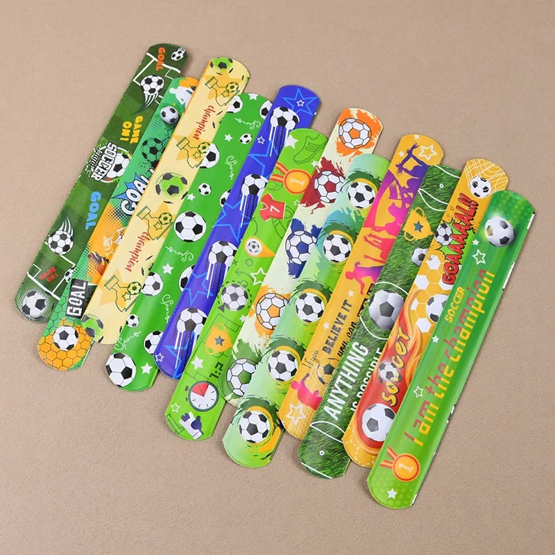 Soccer Party Bracelets Keychain | Pin Ball Maze Game Toys for Football Theme Kids Birthday