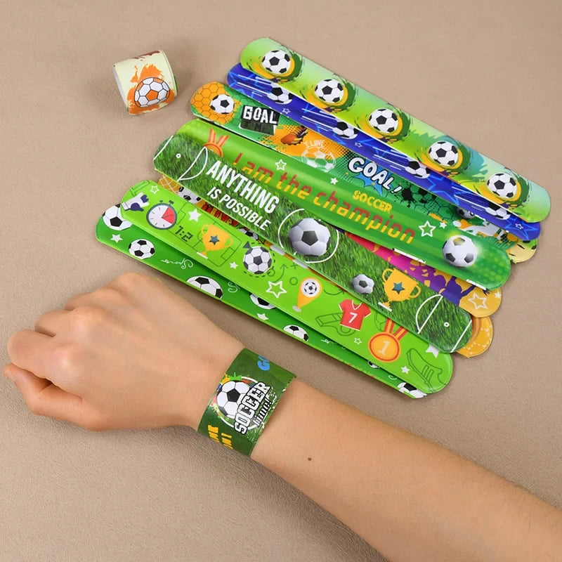 Soccer Party Bracelets Keychain | Pin Ball Maze Game Toys for Football Theme Kids Birthday